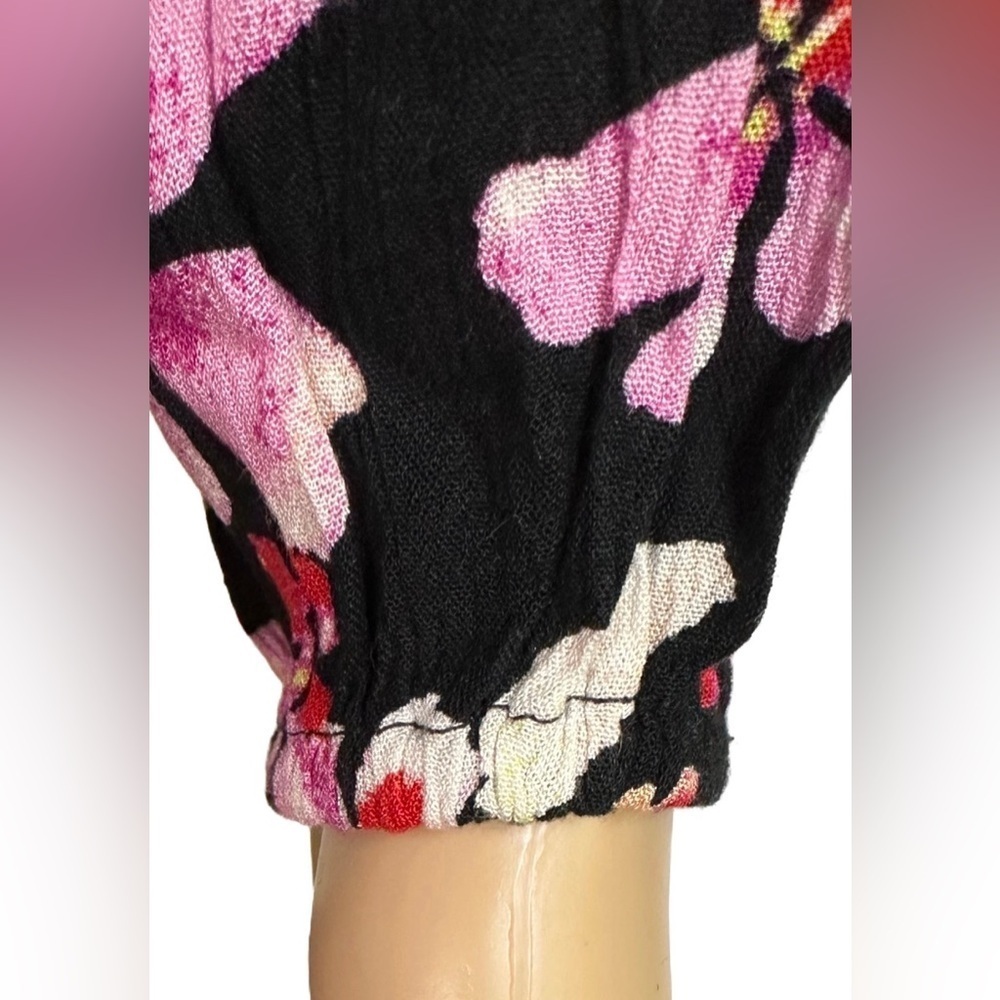 NEW ROXY On Holiday Floral Print Anthracite New Life Maxi Dress Size XL NWT - Picture 4 of 4